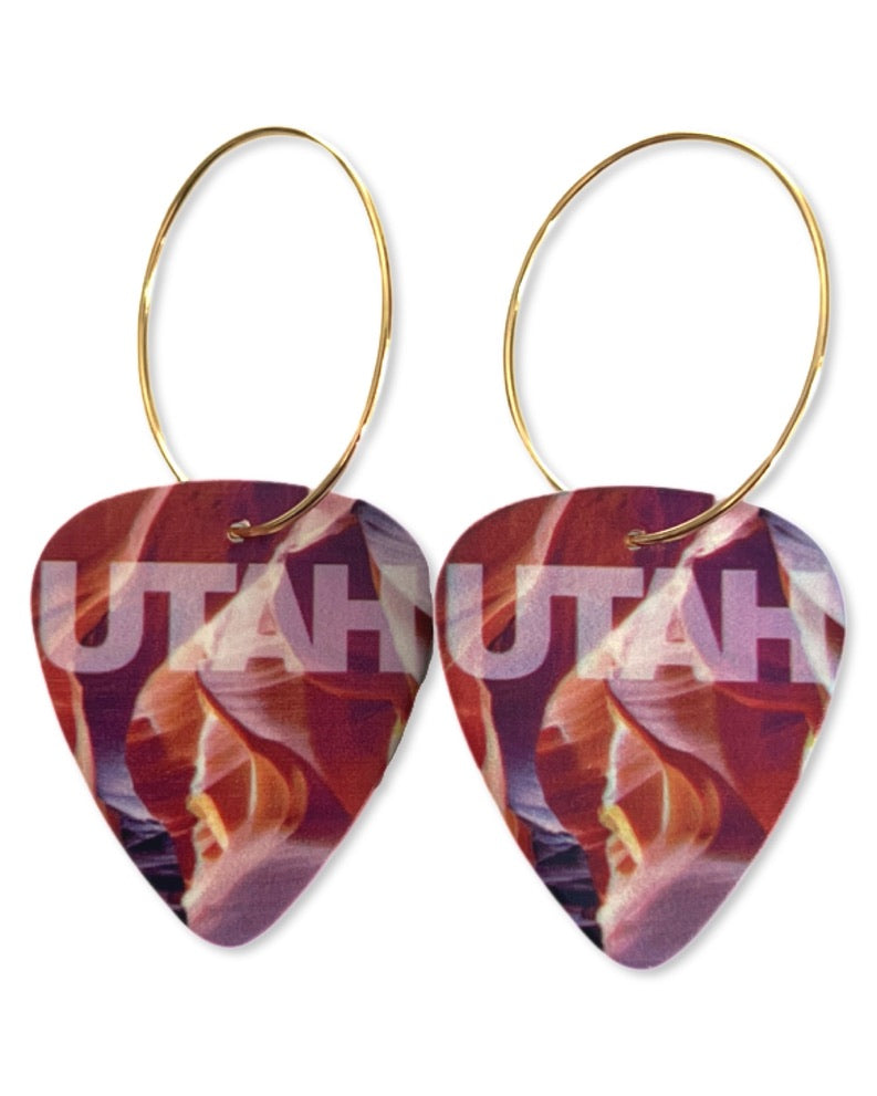 Utah Canyon Single Guitar Pick Earrings