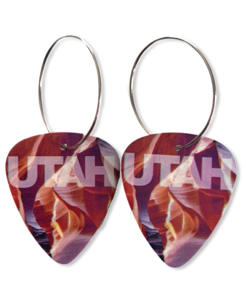 Utah Canyon Single Guitar Pick Earrings