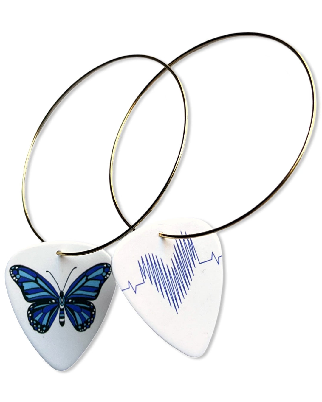 Butterfly Single Guitar Pick Earrings