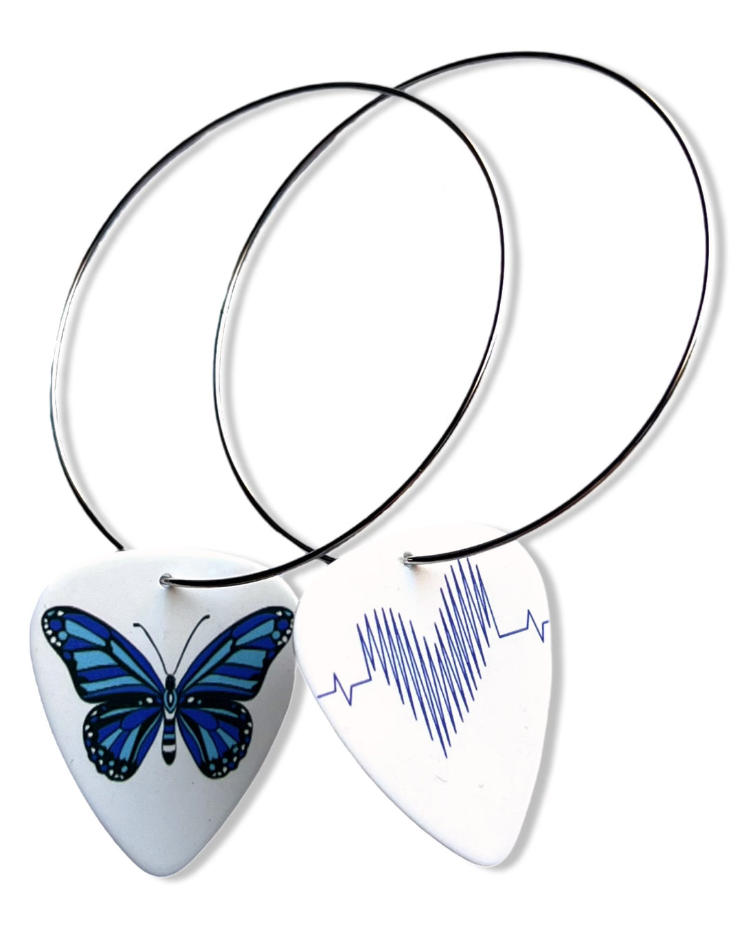 Butterfly Single Guitar Pick Earrings