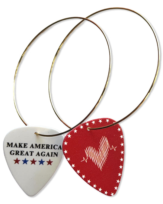 MAGA Single Guitar Pick Earrings