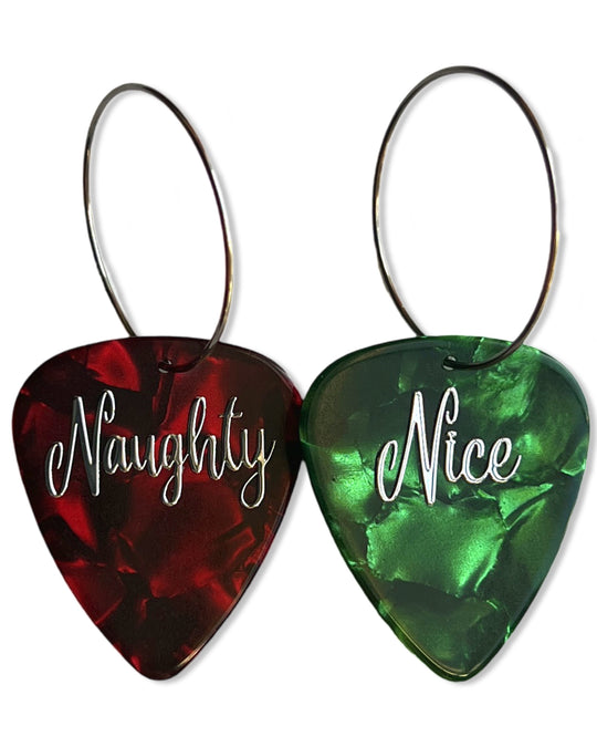 Naughty Nice Mix Match Single Guitar Pick Earrings