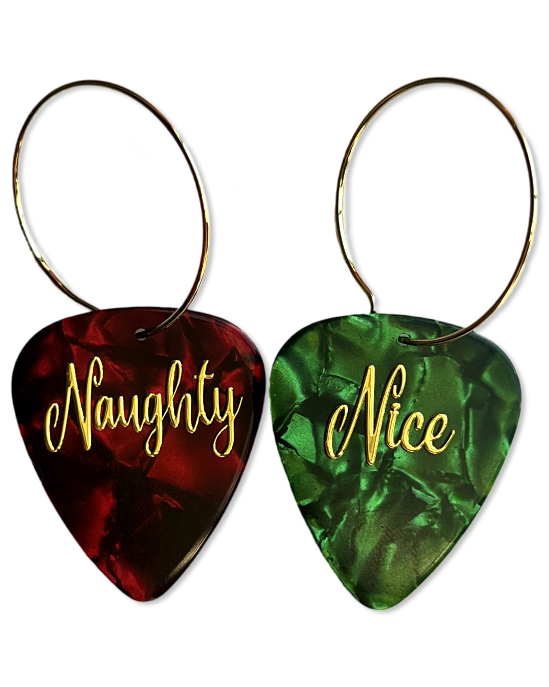 Naughty Nice Mix Match Single Guitar Pick Earrings