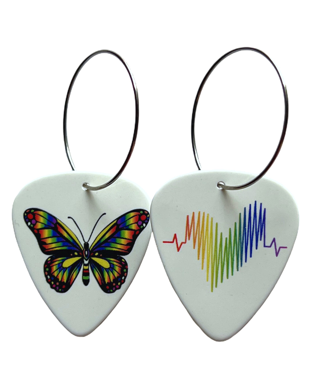 Butterfly Single Guitar Pick Earrings