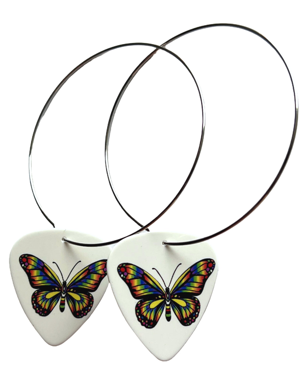 Butterfly Single Guitar Pick Earrings