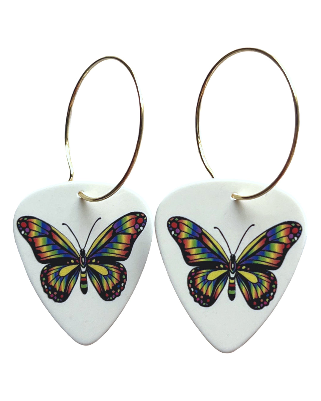 Butterfly Single Guitar Pick Earrings