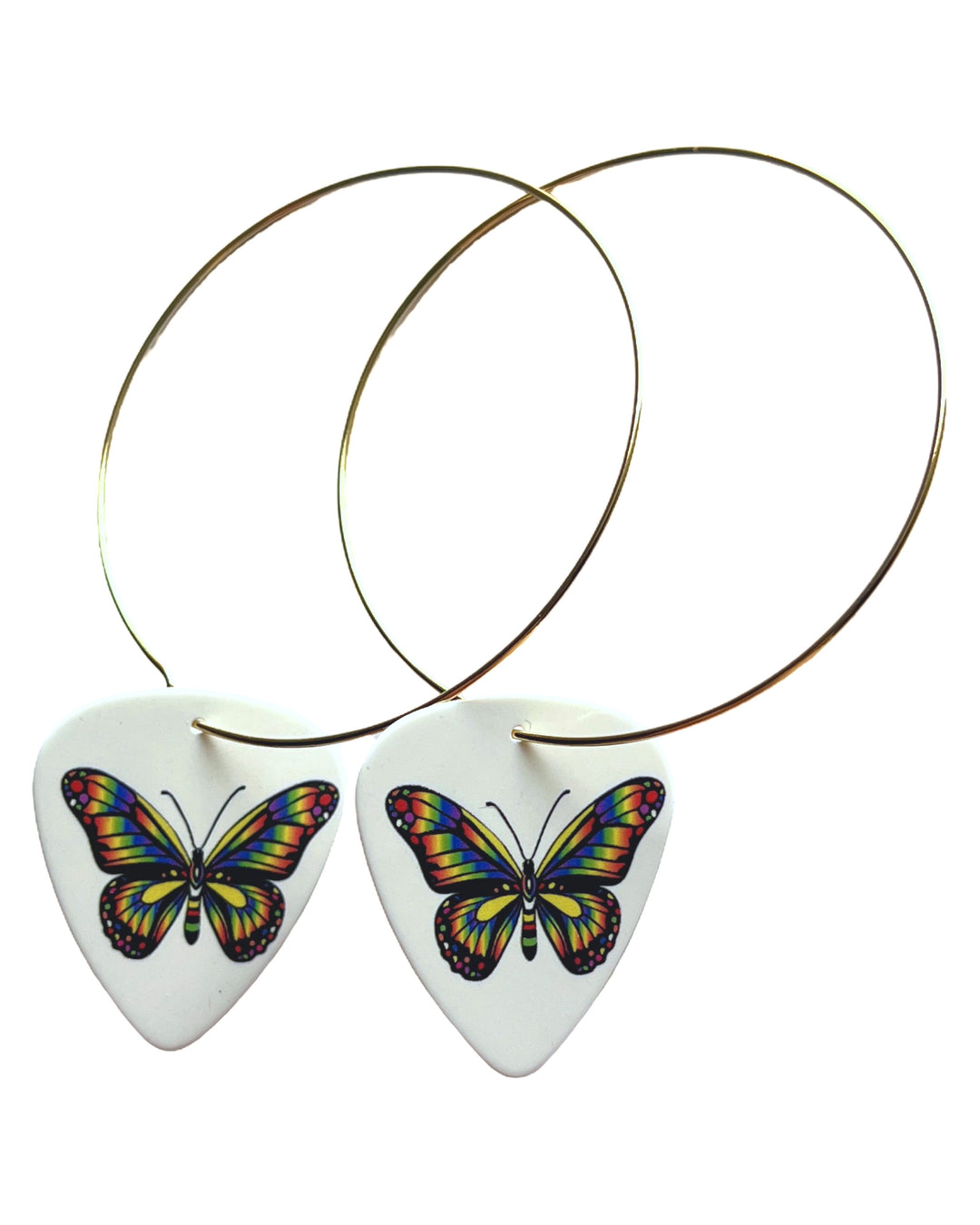 Butterfly Single Guitar Pick Earrings