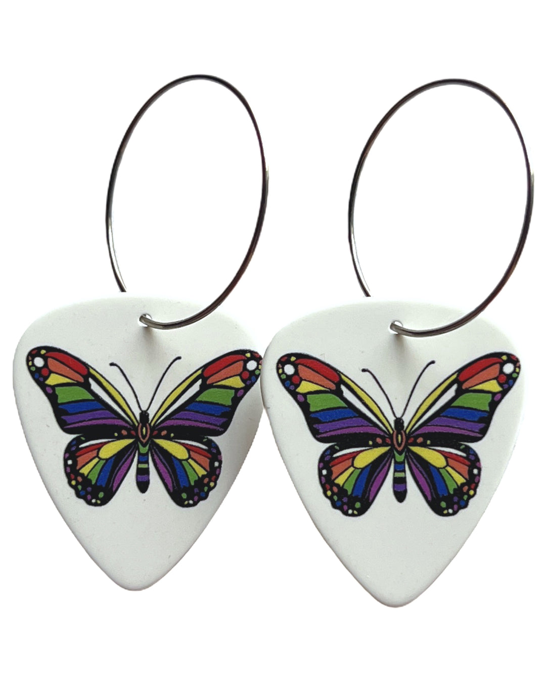 Butterfly Single Guitar Pick Earrings