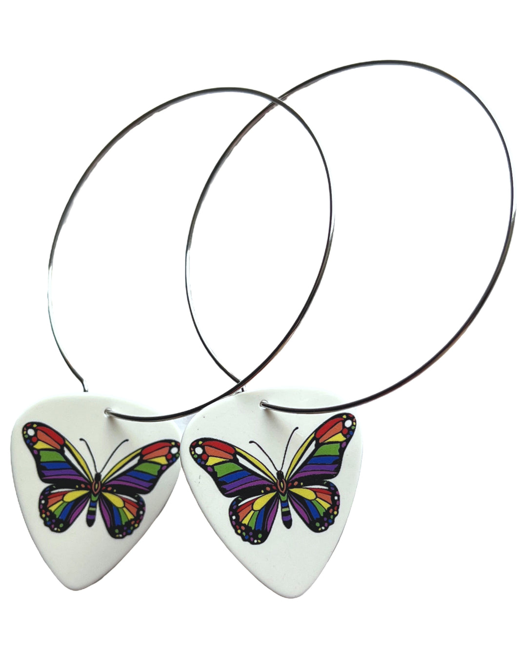 Butterfly Single Guitar Pick Earrings