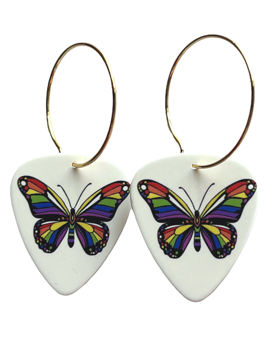Butterfly Single Guitar Pick Earrings