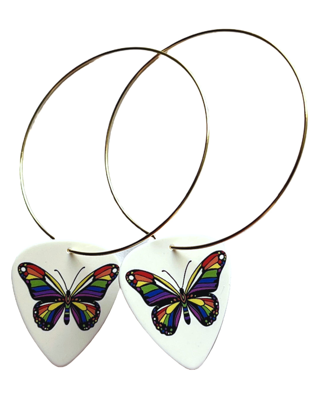 Butterfly Single Guitar Pick Earrings