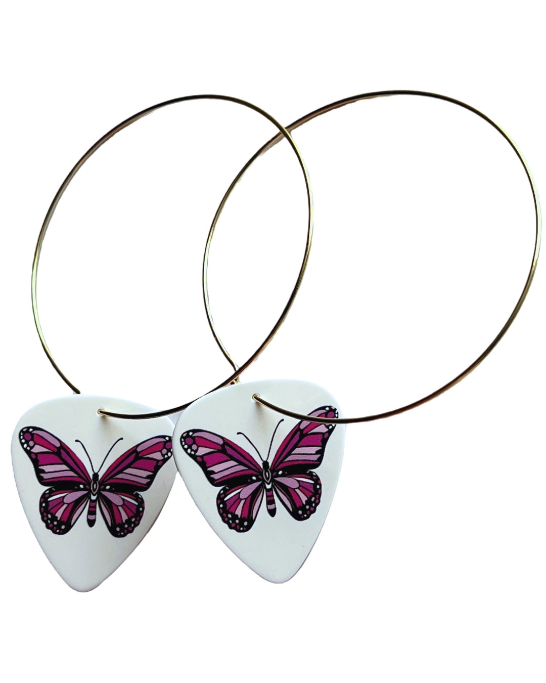 Butterfly Single Guitar Pick Earrings