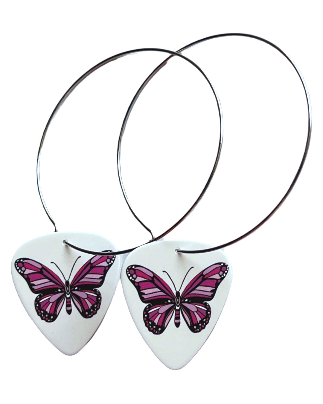 Butterfly Single Guitar Pick Earrings