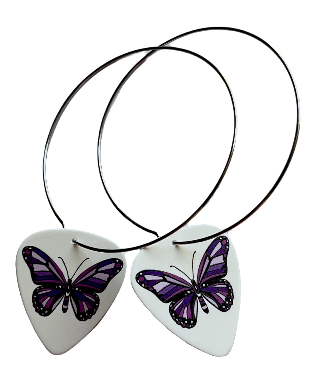 Butterfly Single Guitar Pick Earrings