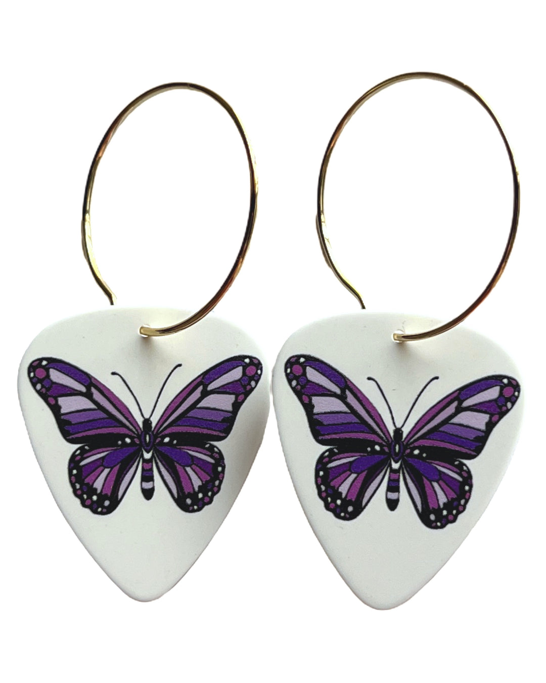 Butterfly Single Guitar Pick Earrings