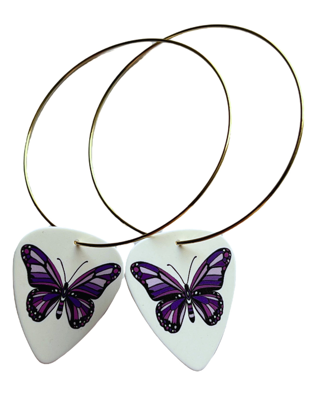 Butterfly Single Guitar Pick Earrings