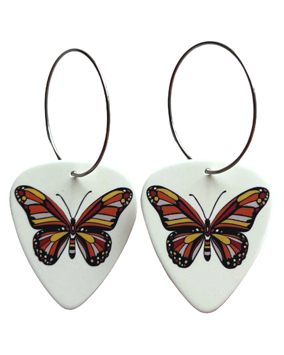 Butterfly Single Guitar Pick Earrings