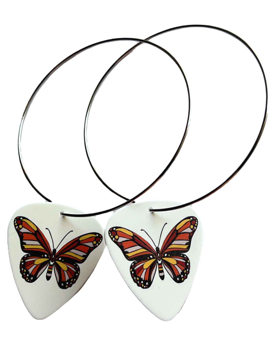 Butterfly Single Guitar Pick Earrings