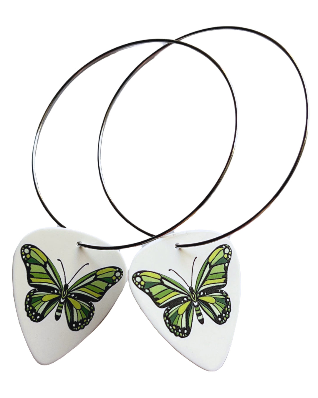 Butterfly Single Guitar Pick Earrings