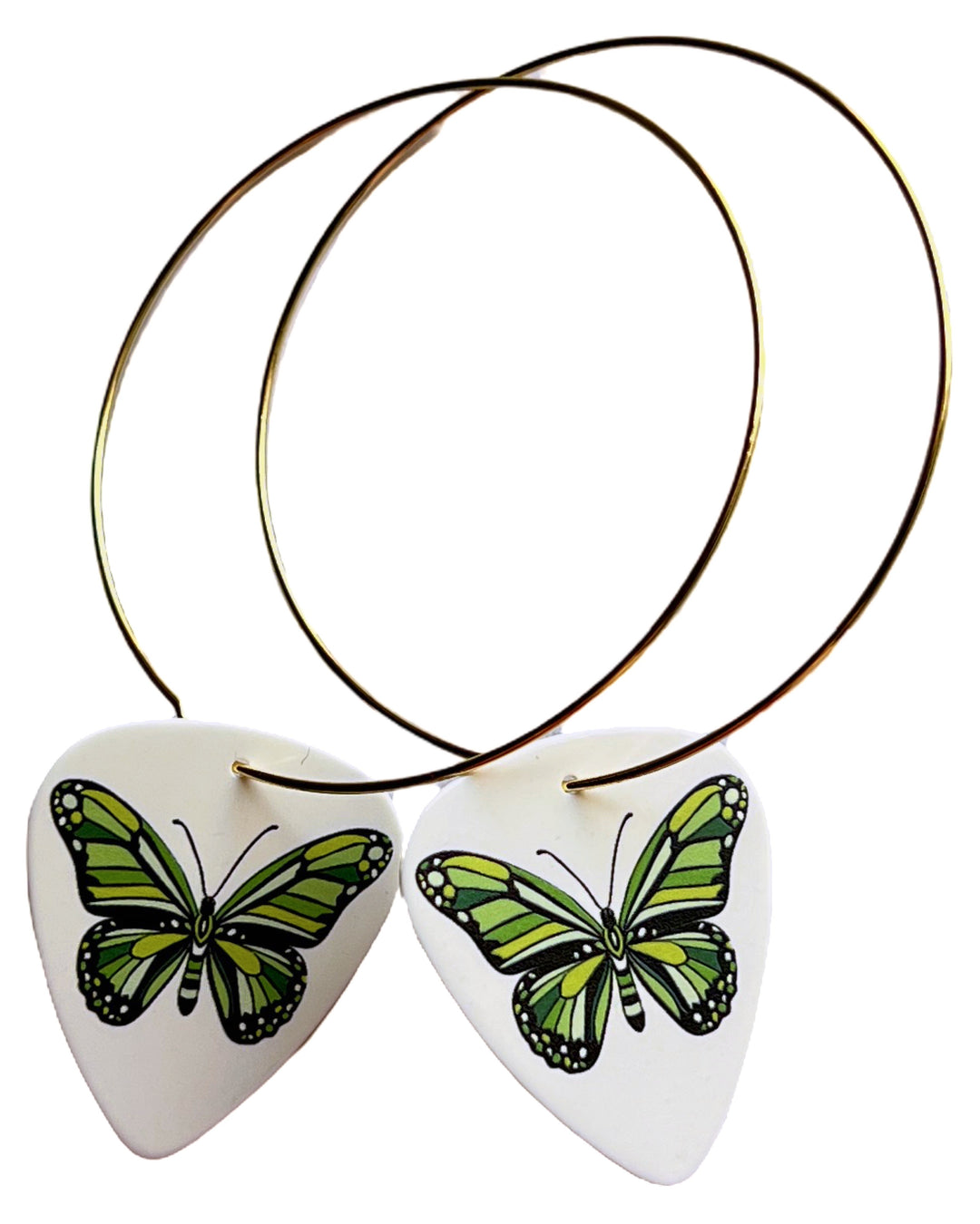 Butterfly Single Guitar Pick Earrings