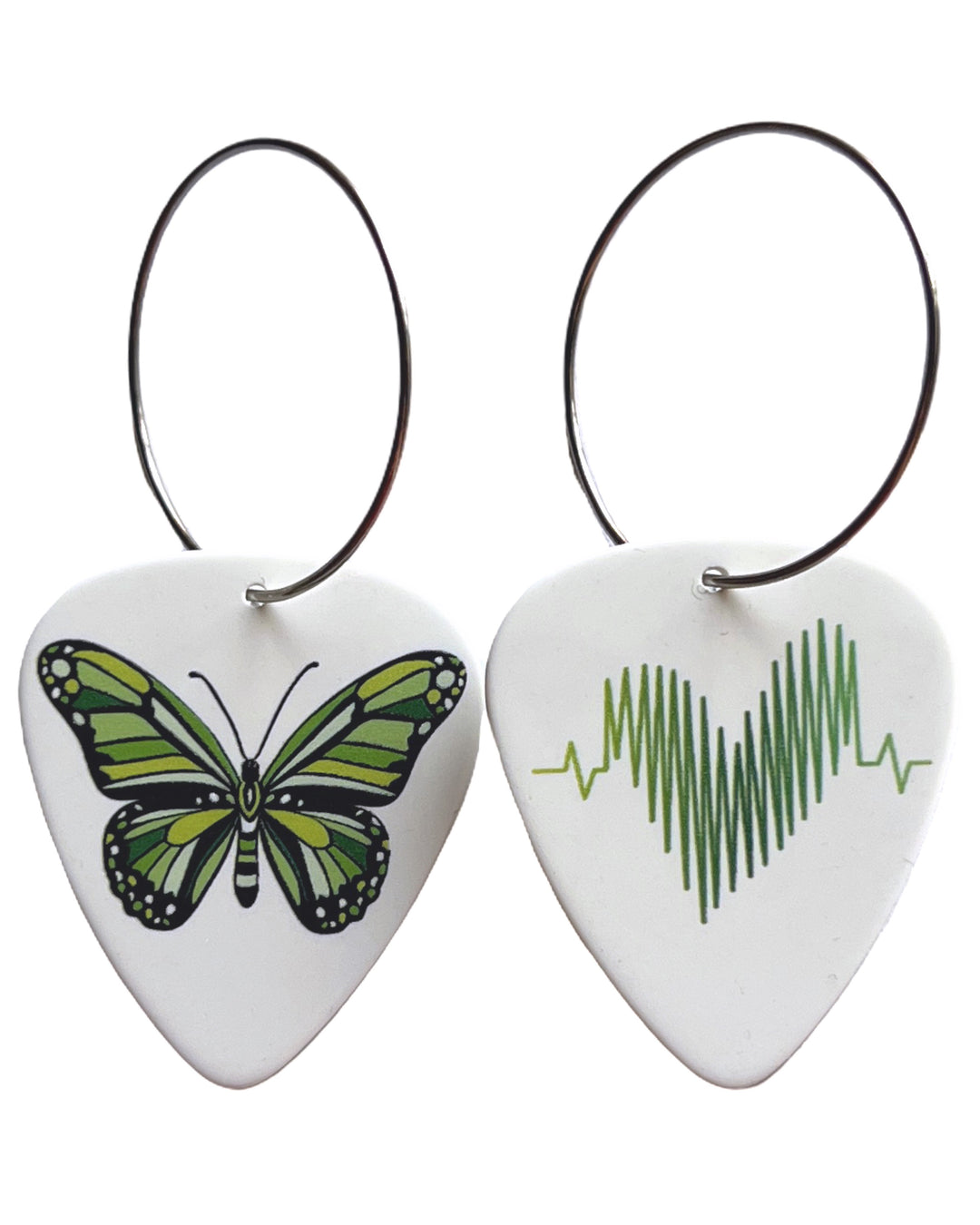 Butterfly Single Guitar Pick Earrings