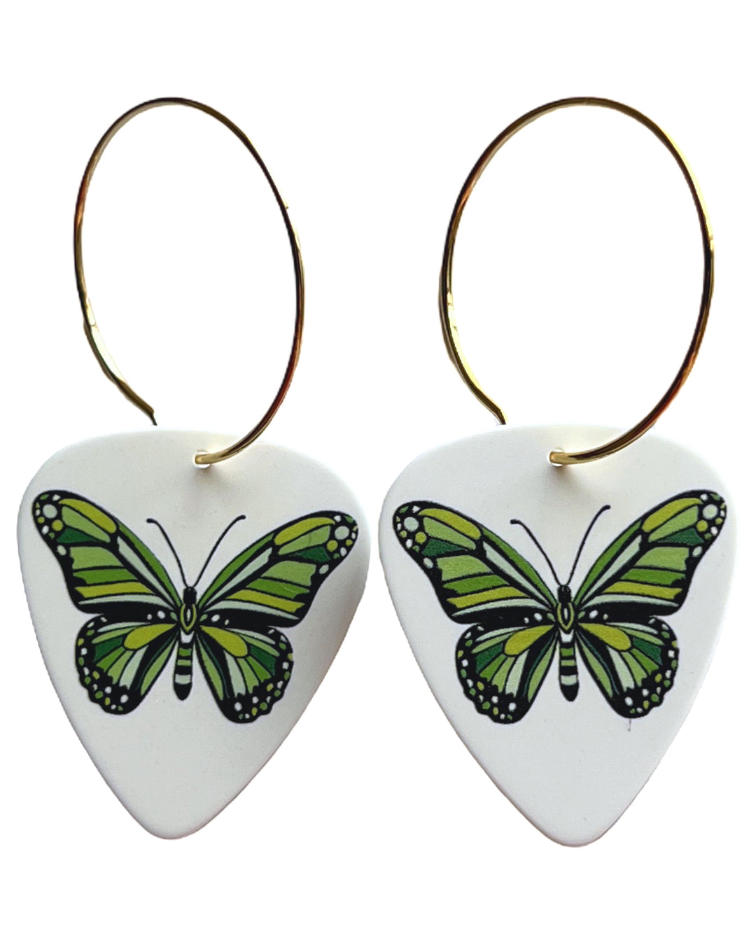 Butterfly Single Guitar Pick Earrings