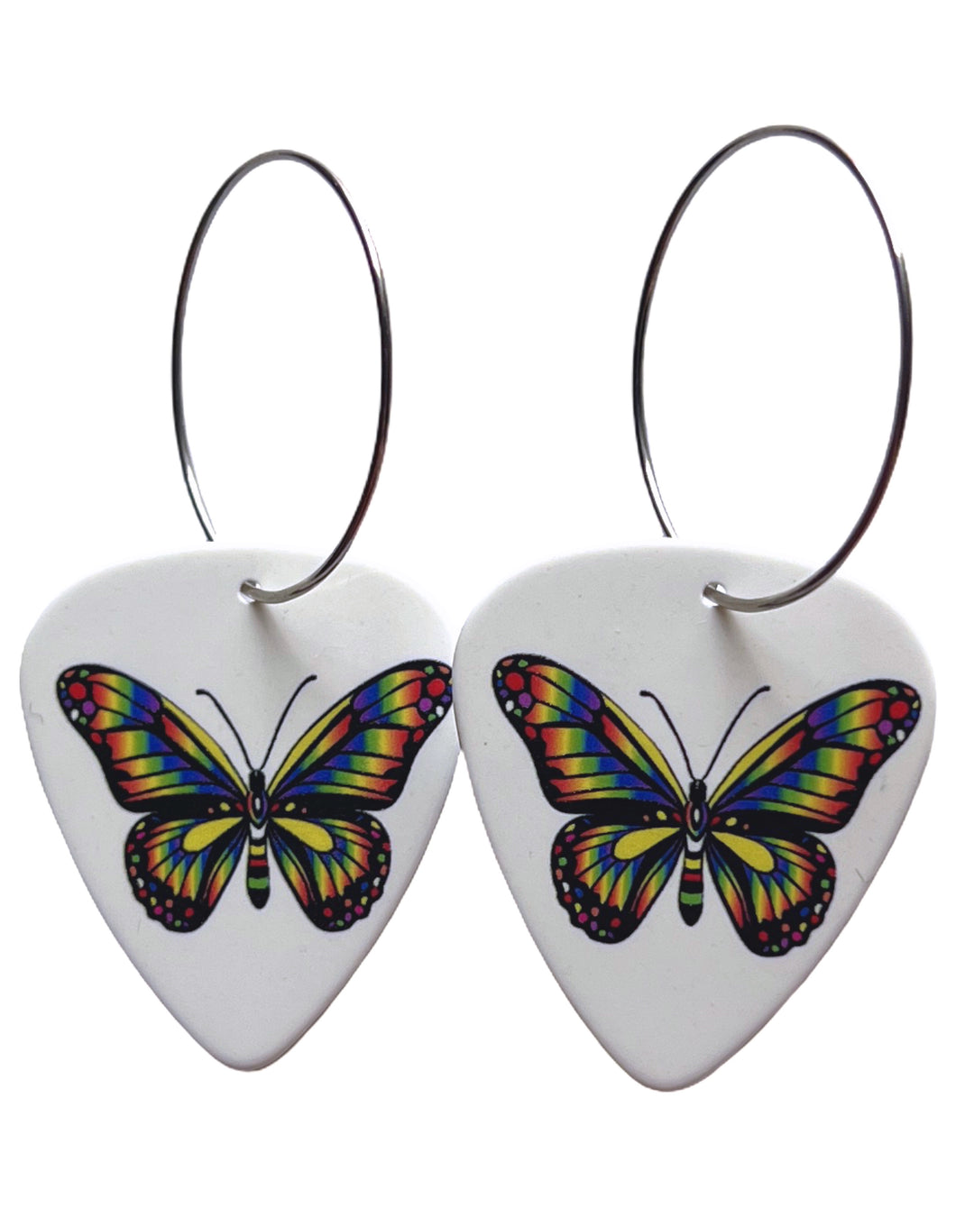 Butterfly Single Guitar Pick Earrings