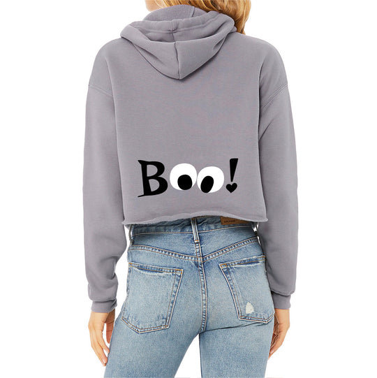 BOO! Grey Halloween Hoodie