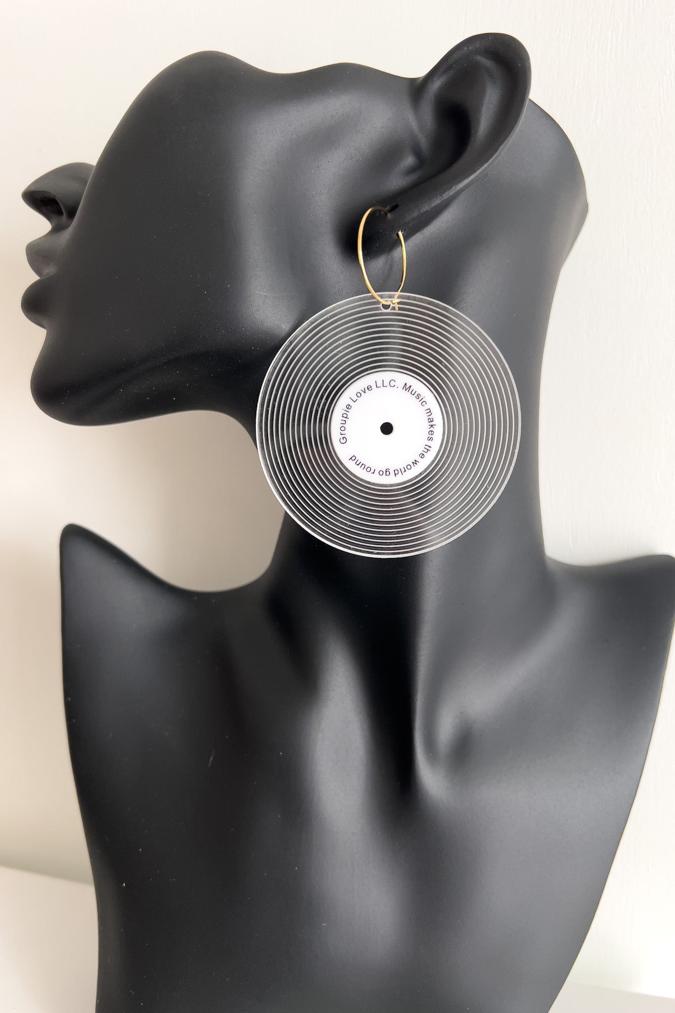 Record Groupie Love Earrings