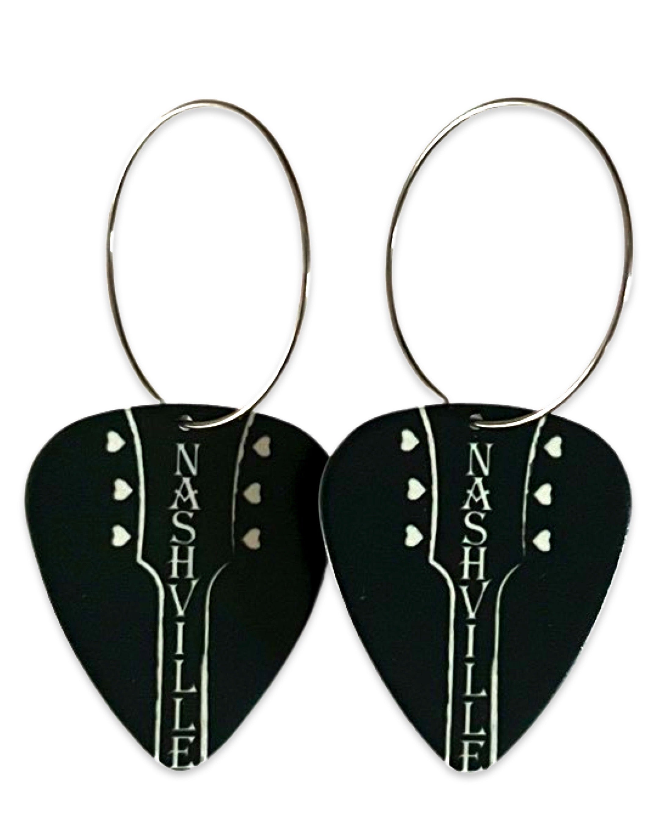 Nashville Guitar Single Guitar Pick Earrings