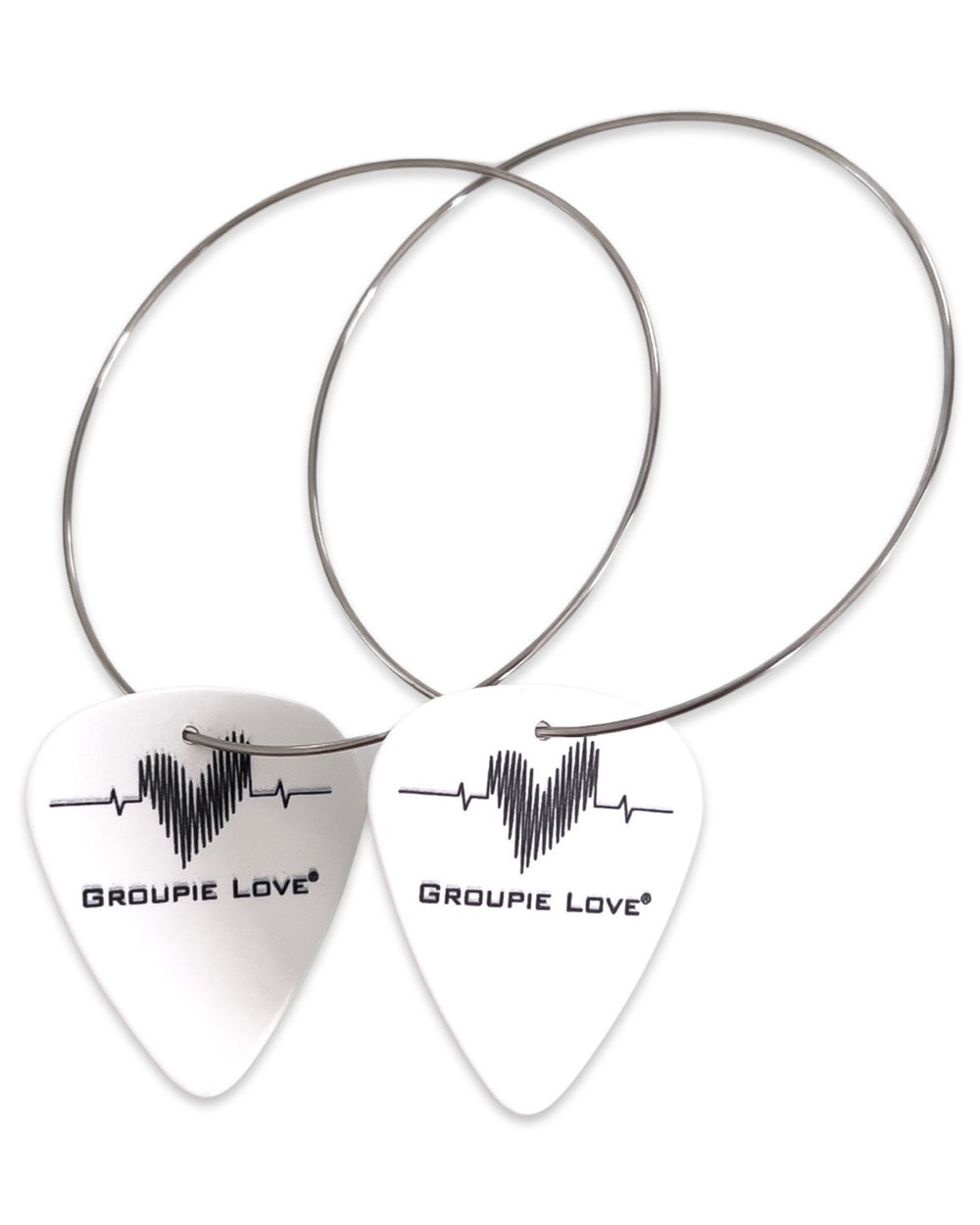 WS Groupie Love Classic Single Guitar Pick Earrings
