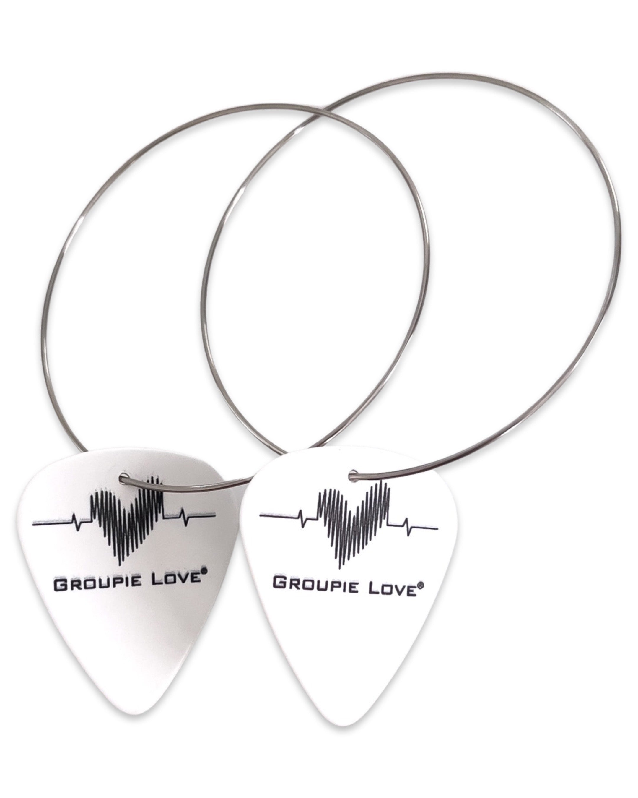 Groupie Love Classic Single Guitar Pick Earrings