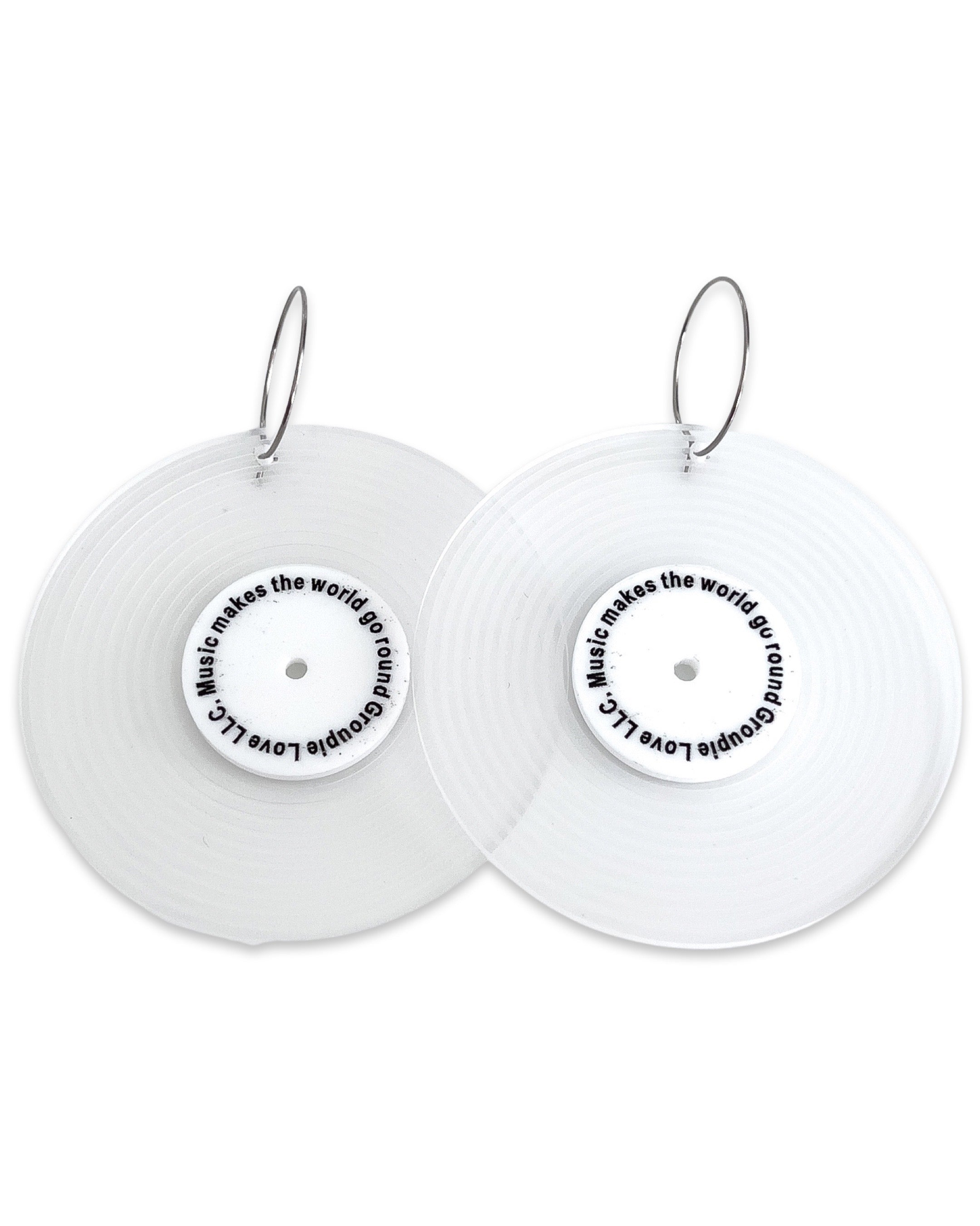 Record Groupie Love Earrings